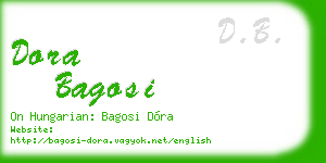 dora bagosi business card