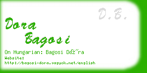 dora bagosi business card